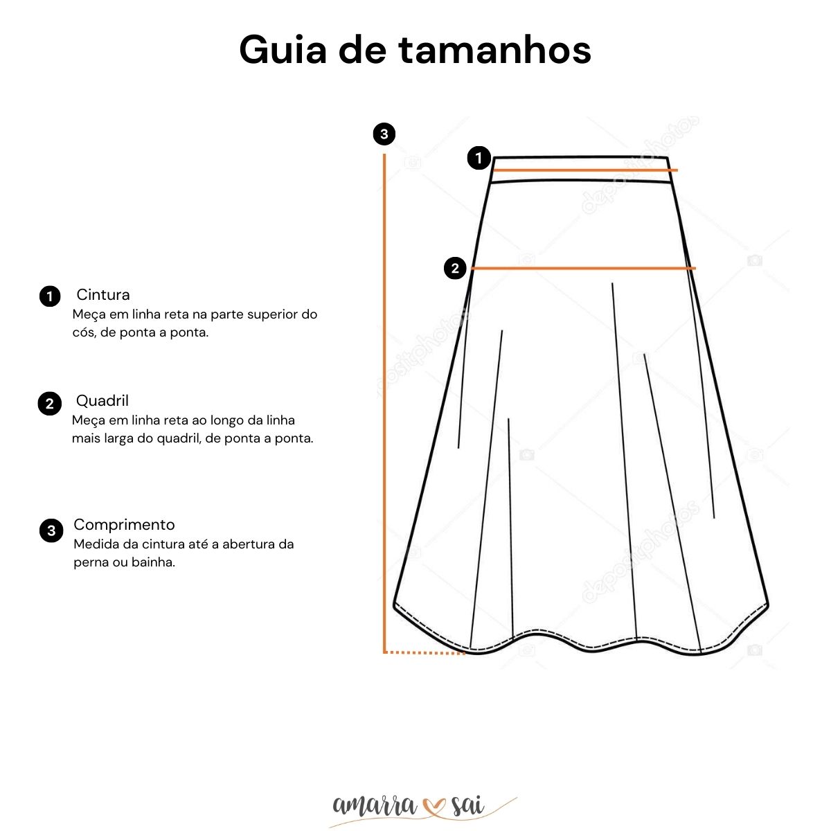 Saia Midi Transpassada Envelope Alfaiataria Risca De Giz Manhattan