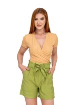 Short Clochard com Bolsos Alfaiataria JACARANDÁ - Verde