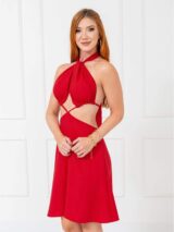 Vestido Curto Frente Única AURORA – Vermelho – Tamanho Único