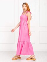 Vestido Longo Três Marias Linho DAMA-DA-NOITE – Rosa