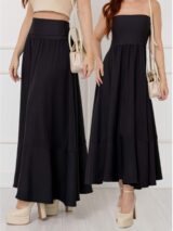Saia Longa Vestido 2 em 1 Riviera – Preta