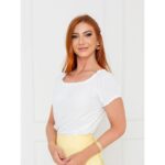 Blusa Manga Curta Ciganinha Air Flow CAJÚ Branca