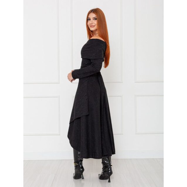 Blusa Manga Longa Ombro a Ombro Tweed BLAIR Preta