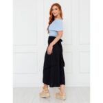 Blusa Ombro a Ombro Malha CAMÉLIA Azul