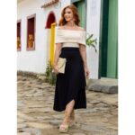 Blusa Ombro a Ombro Malha CAMÉLIA Creme