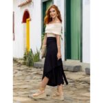 Blusa Ombro a Ombro Malha CAMÉLIA Creme