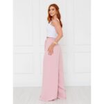Calça Pantalona Transpassada Envelope VICTORIA Rosa Tamanho Único
