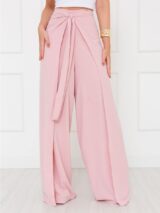 Calça Pantalona Transpassada Envelope VICTORIA Rosa Tamanho Único